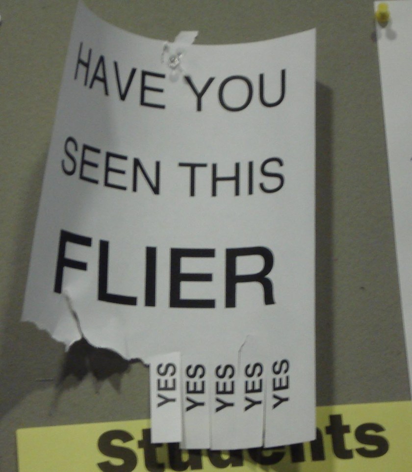 Have you seen this flier?